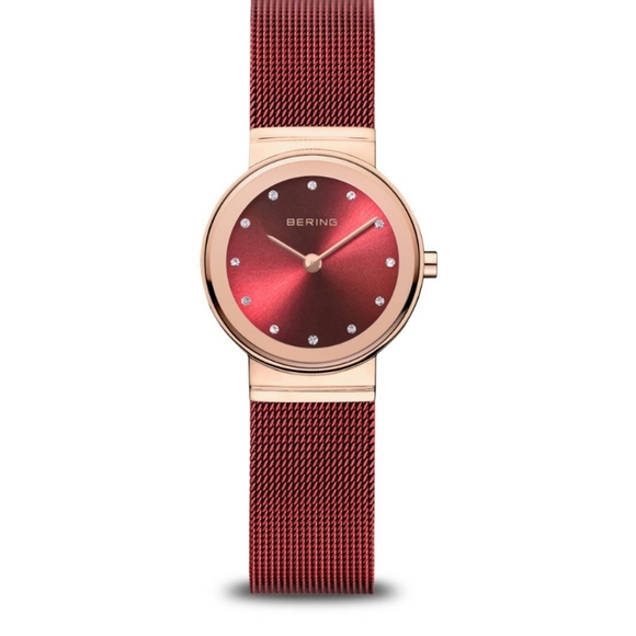 Bering Classic Polished Rose Gold Watch